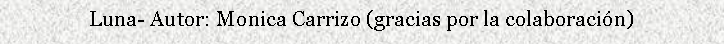 Cuadro de texto: Luna- Autor: Monica Carrizo (gracias por la colaboracin)